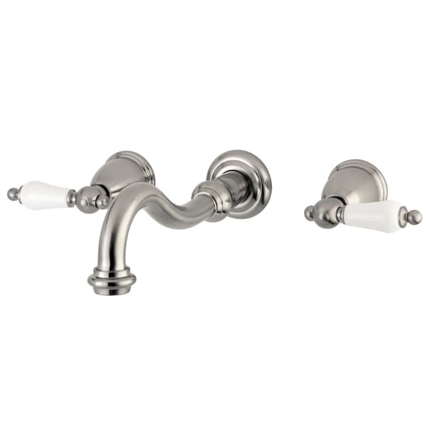 Roman Tub Faucet, Brushed Nickel, Wall Mount